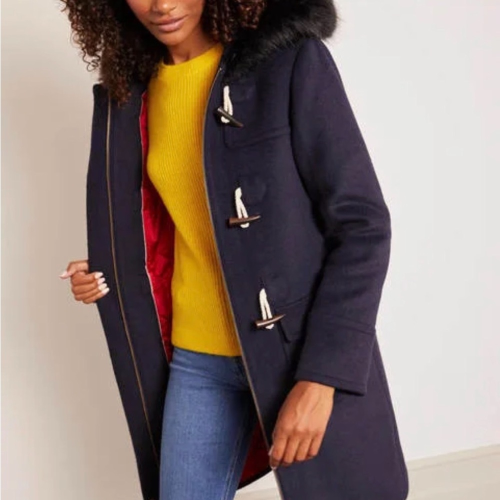 Boden coat NWT US 8 Navy Orme duffle coat